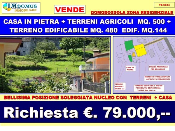 villetta a schiera in vendita a Domodossola in zona Vagna