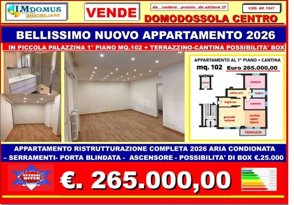 appartamento in vendita a Domodossola in zona Calvario