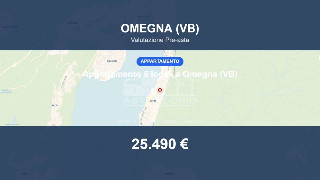 appartamento in vendita ad Omegna in zona Cireggio
