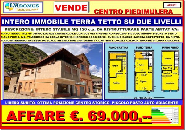casa indipendente in vendita a Piedimulera