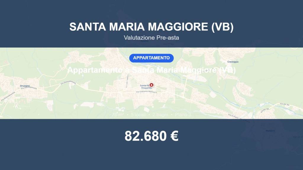 appartamento in vendita a Santa Maria Maggiore