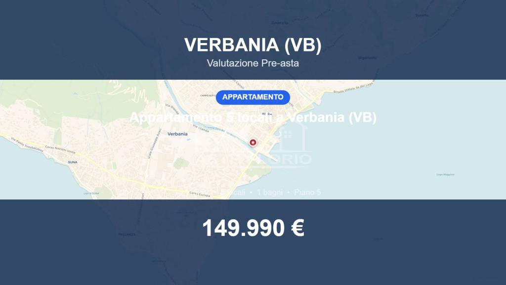 appartamento in vendita a Verbania in zona Intra