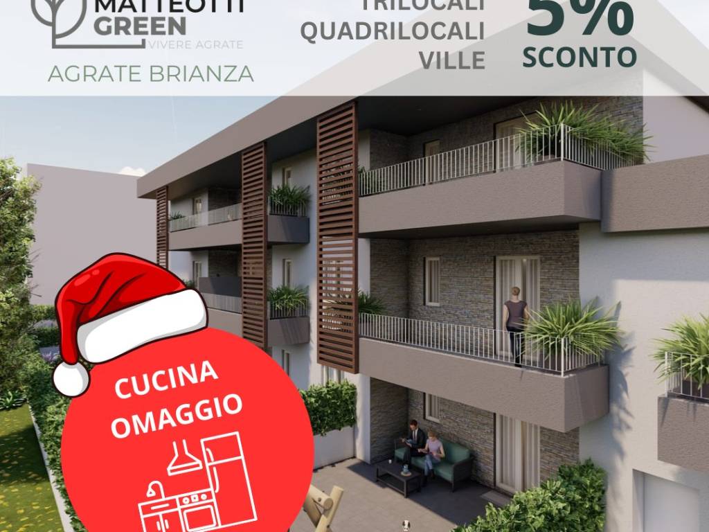 appartamento in vendita ad Agrate Brianza
