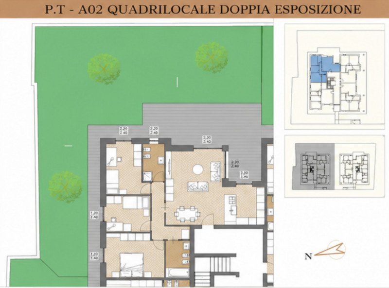 appartamento in vendita ad Agrate Brianza in zona Omate