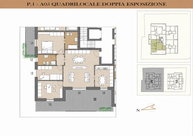 appartamento in vendita ad Agrate Brianza in zona Omate