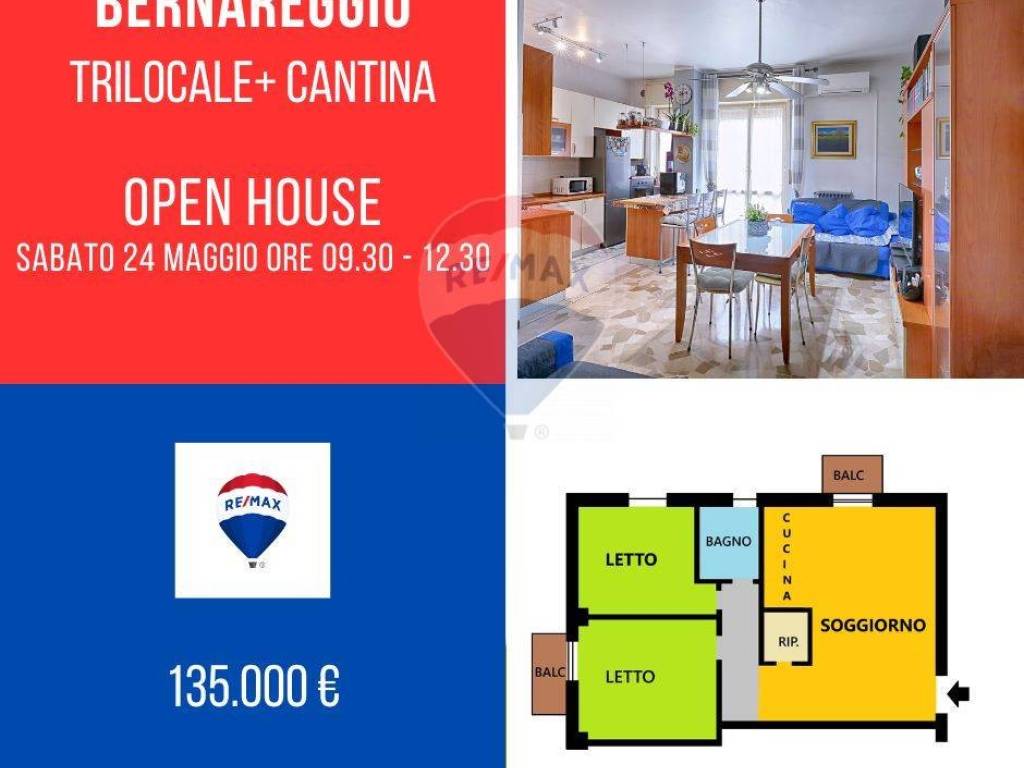 appartamento in vendita a Bernareggio