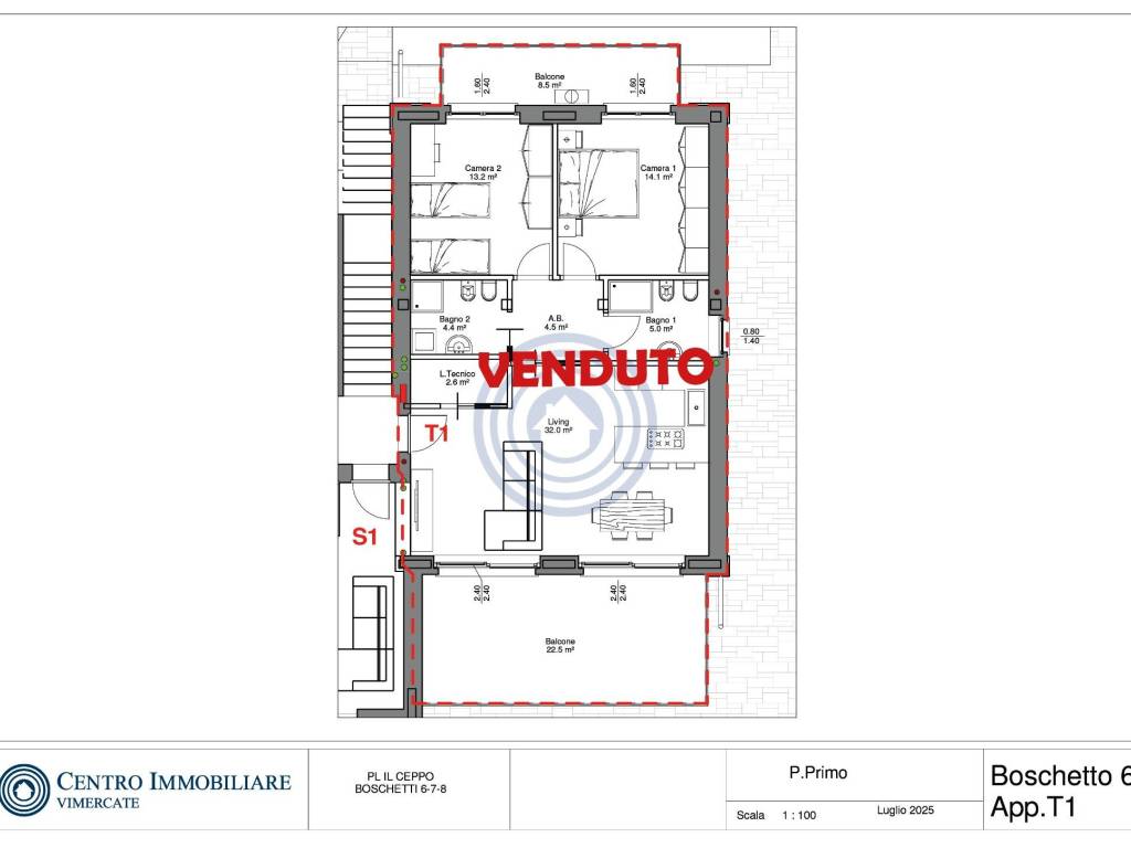 appartamento in vendita a Bernareggio
