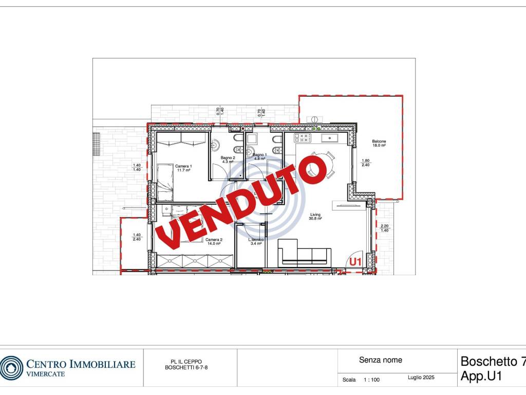 appartamento in vendita a Bernareggio