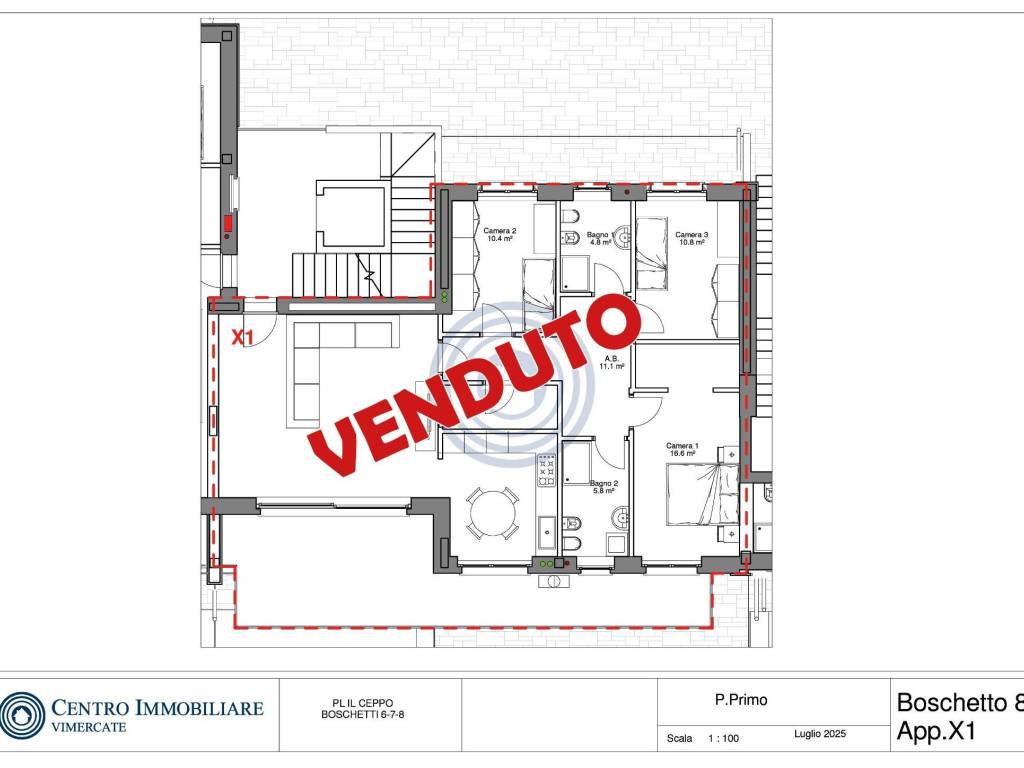appartamento in vendita a Bernareggio