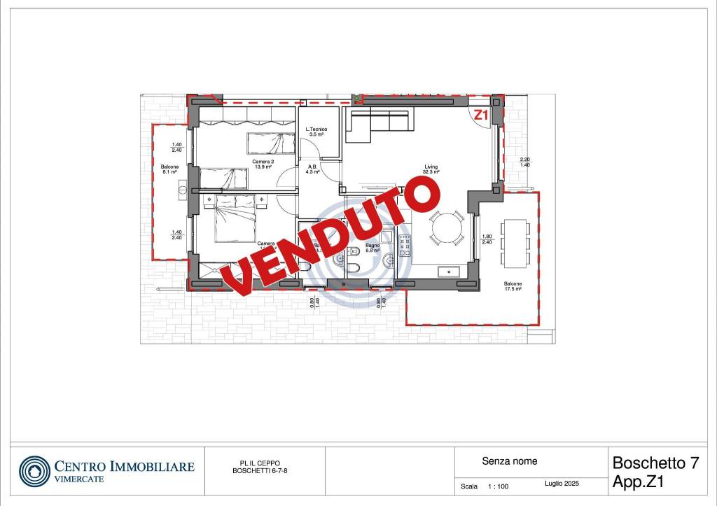 appartamento in vendita a Bernareggio
