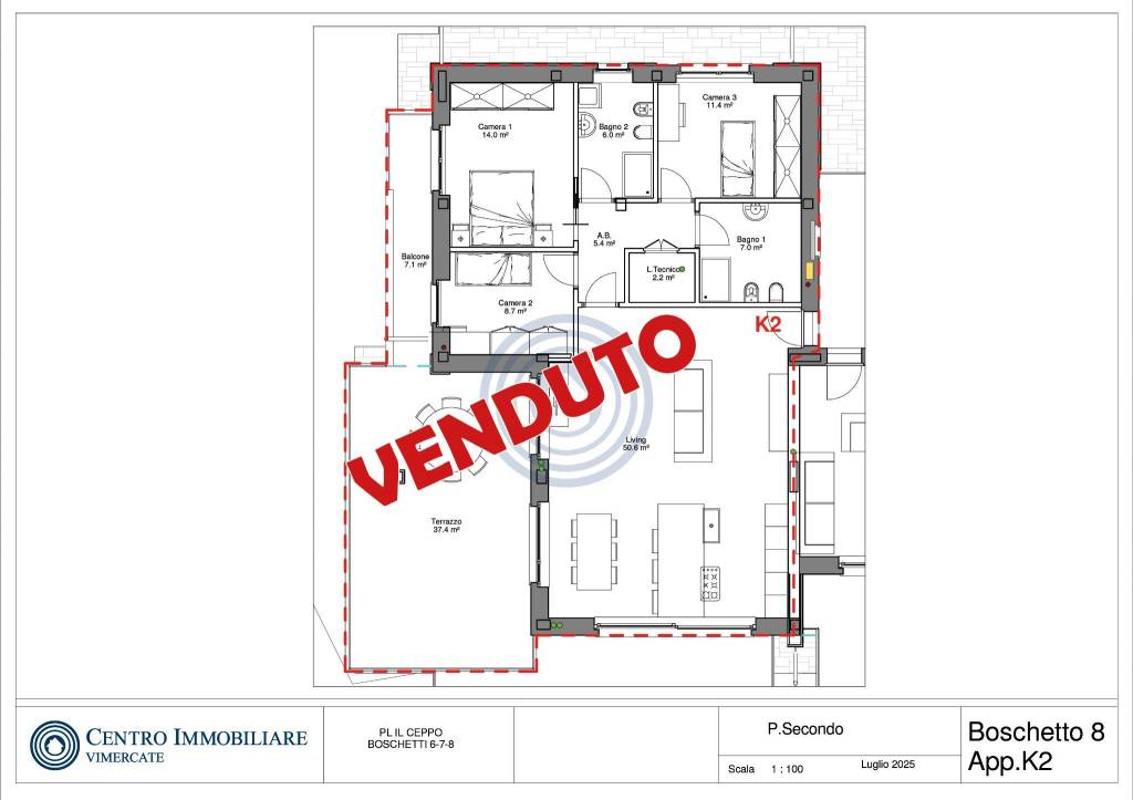 appartamento in vendita a Bernareggio