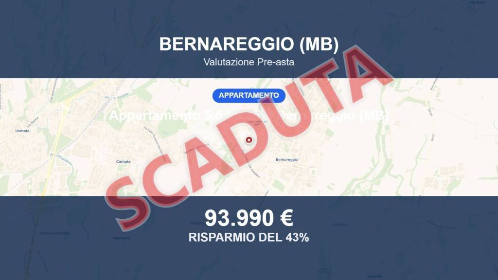 appartamento in vendita a Bernareggio