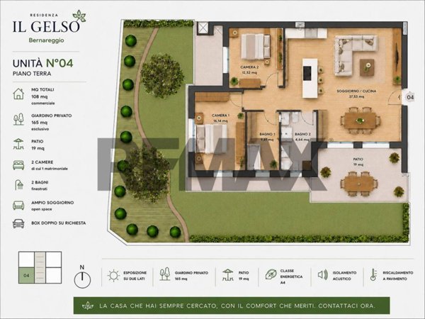 appartamento in vendita a Bernareggio in zona Villanova