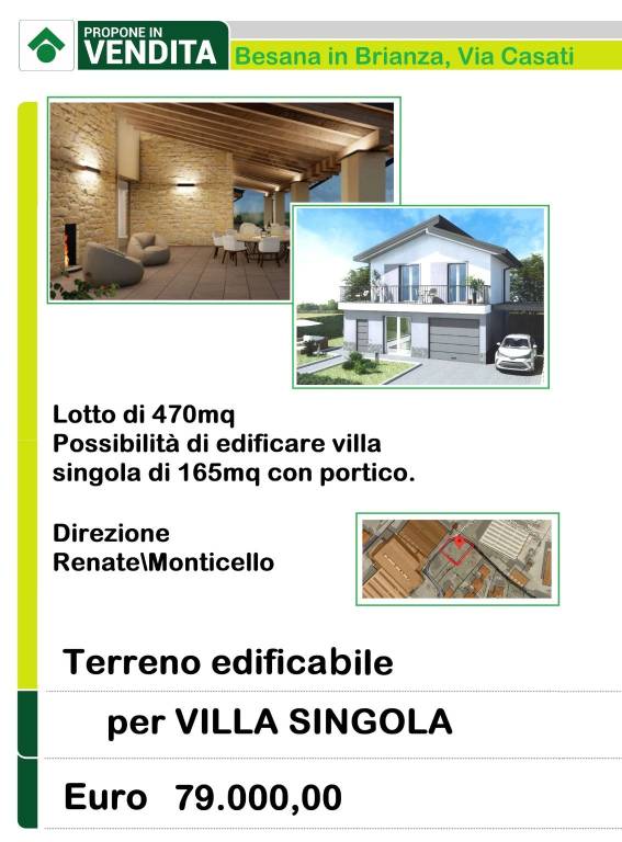 terreno edificabile in vendita a Besana in Brianza