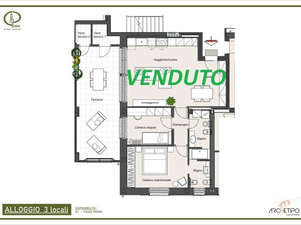 appartamento in vendita a Biassono