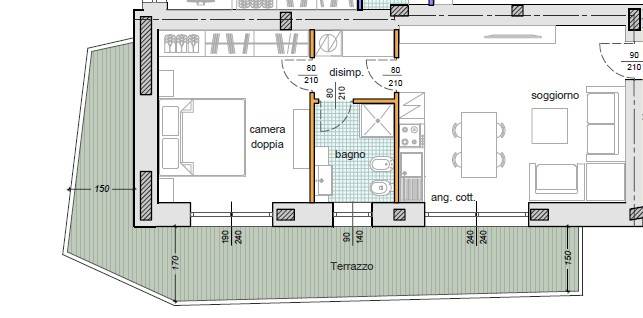 appartamento in vendita a Bovisio-Masciago