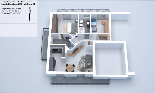 appartamento in vendita a Bovisio-Masciago