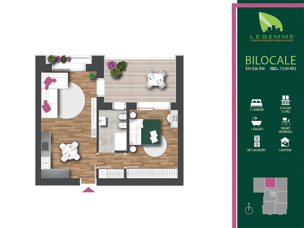 appartamento in vendita a Brugherio