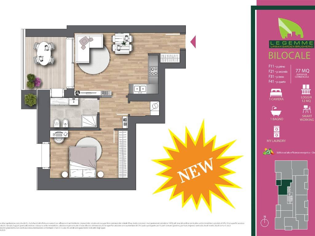 appartamento in vendita a Brugherio