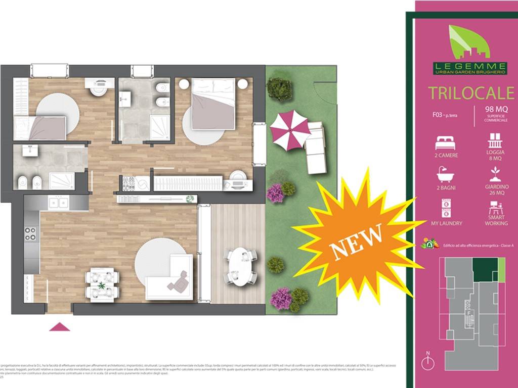 appartamento in vendita a Brugherio