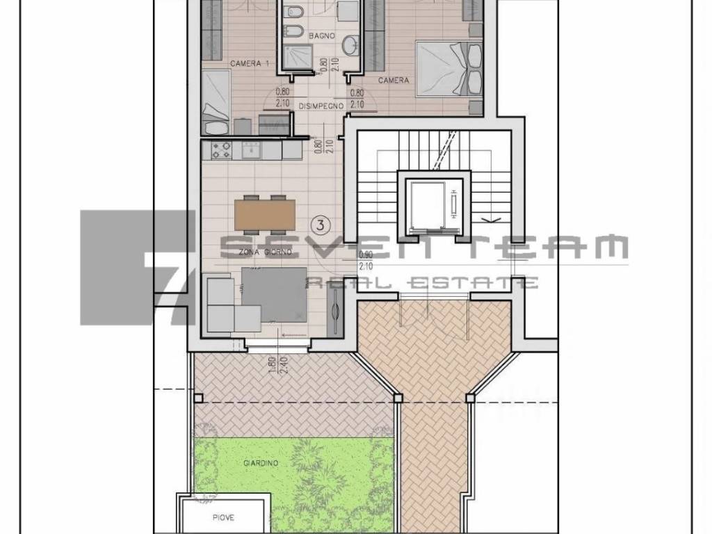 appartamento in vendita a Brugherio in zona San Damiano