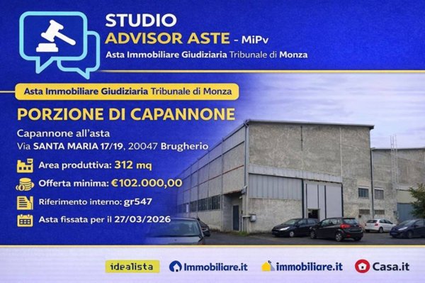 locale commerciale in vendita a Brugherio