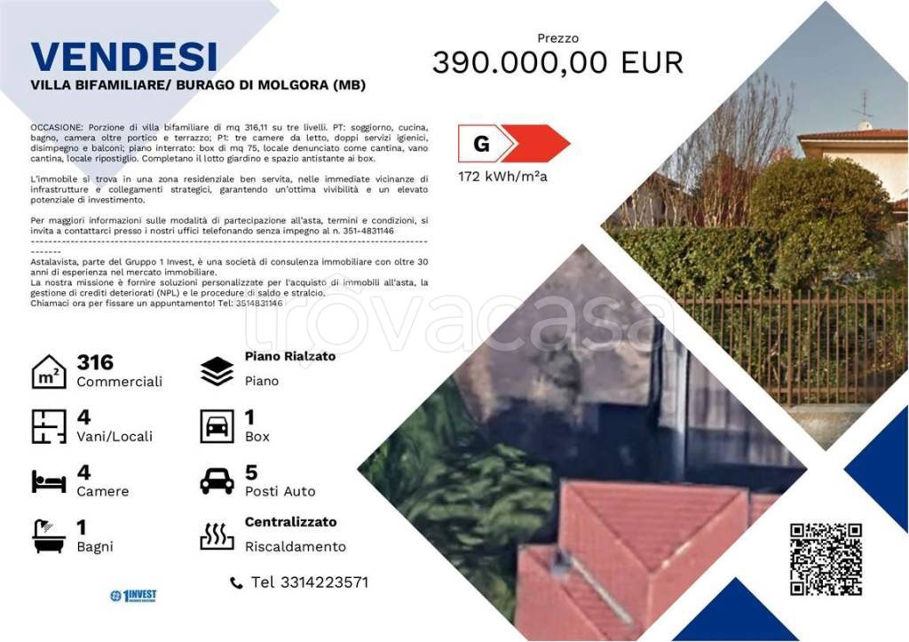 casa indipendente in vendita a Burago di Molgora