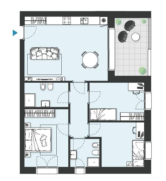 appartamento in vendita a Burago di Molgora