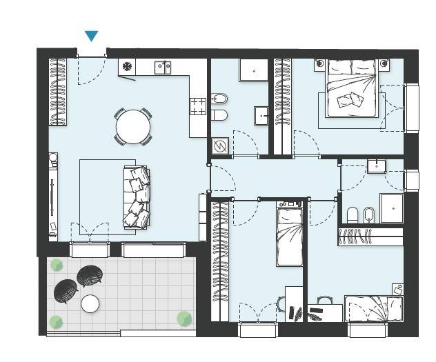 appartamento in vendita a Burago di Molgora