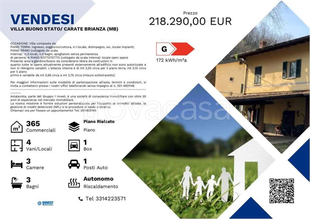 casa indipendente in vendita a Carate Brianza