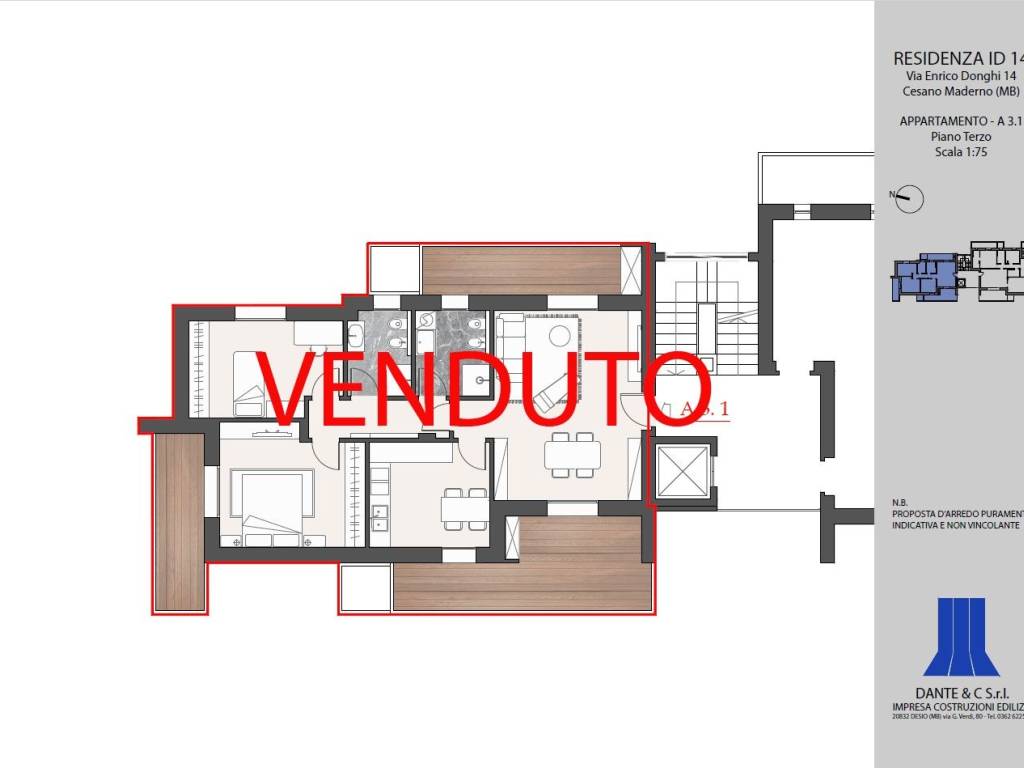 appartamento in vendita a Cesano Maderno