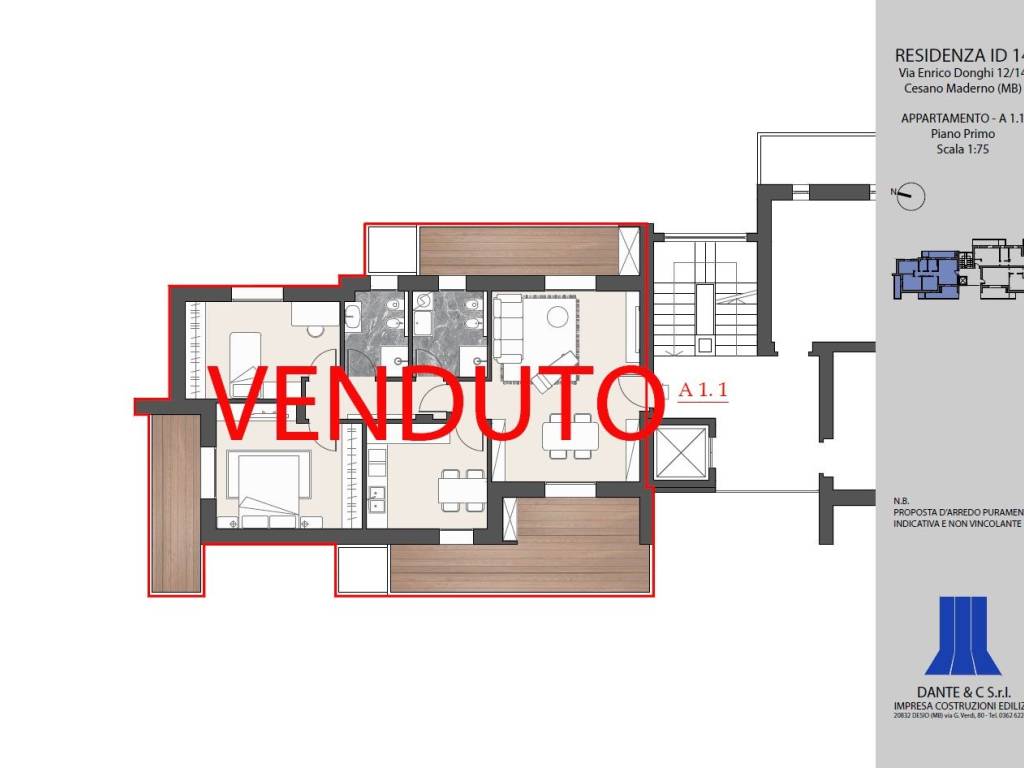 appartamento in vendita a Cesano Maderno