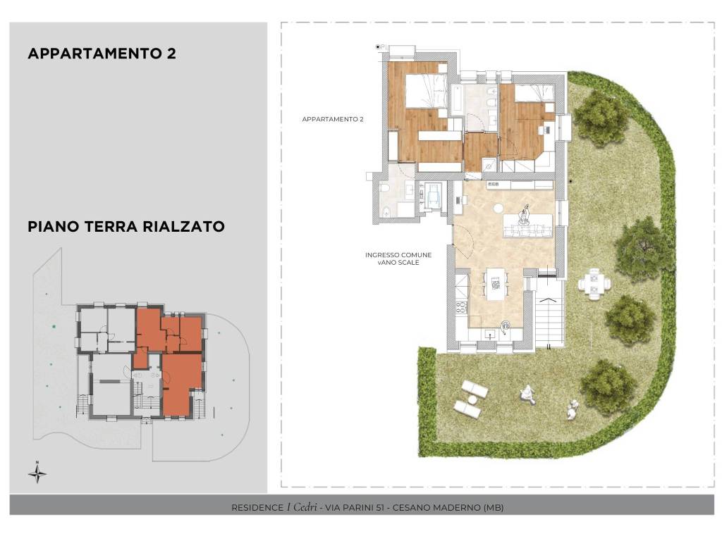 appartamento in vendita a Cesano Maderno in zona Binzago