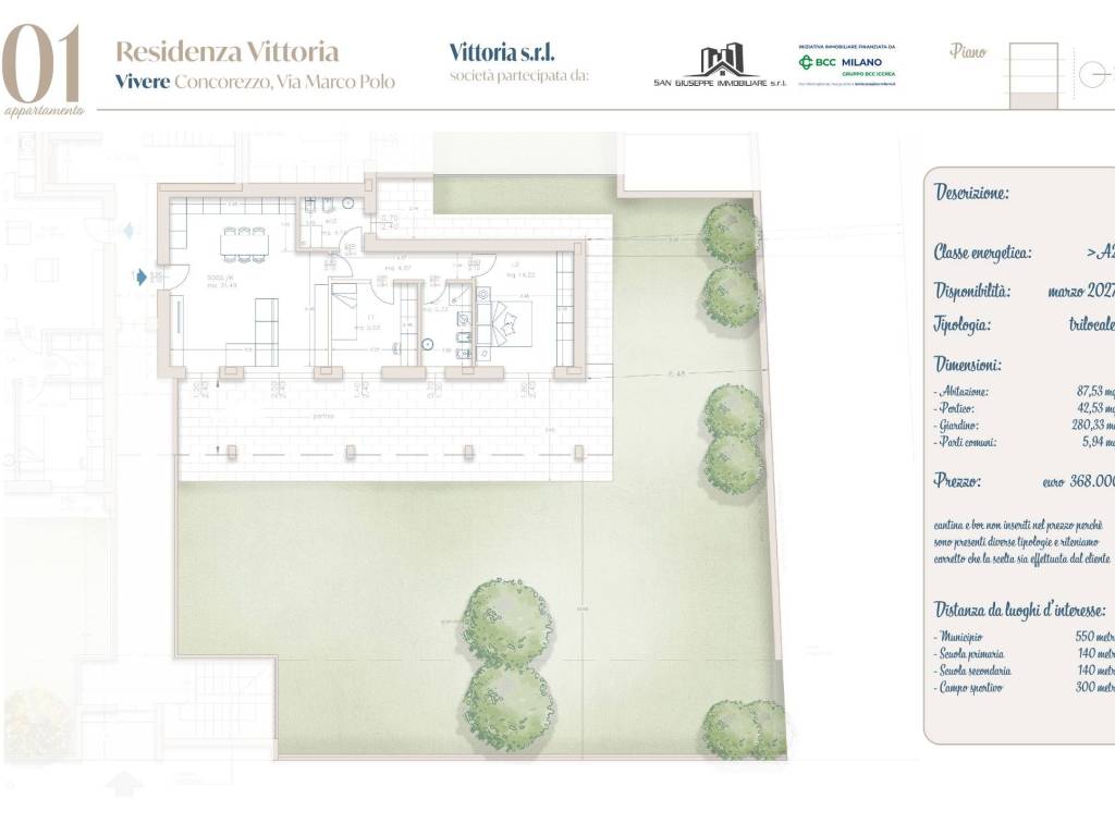 appartamento in vendita a Concorezzo