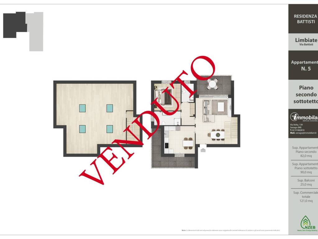 appartamento in vendita a Limbiate