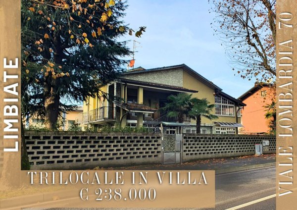 appartamento in vendita a Limbiate in zona Pinzano