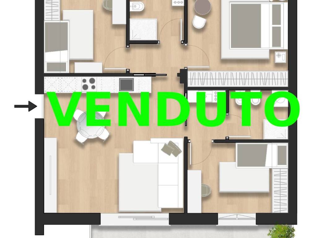 appartamento in vendita a Lissone
