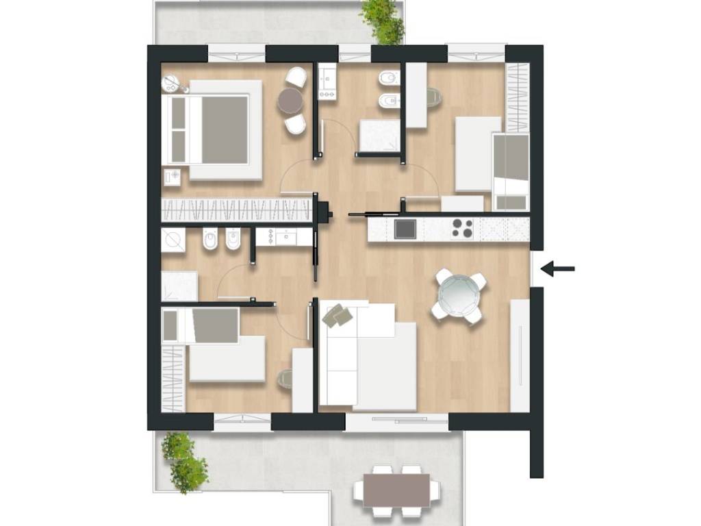 appartamento in vendita a Lissone