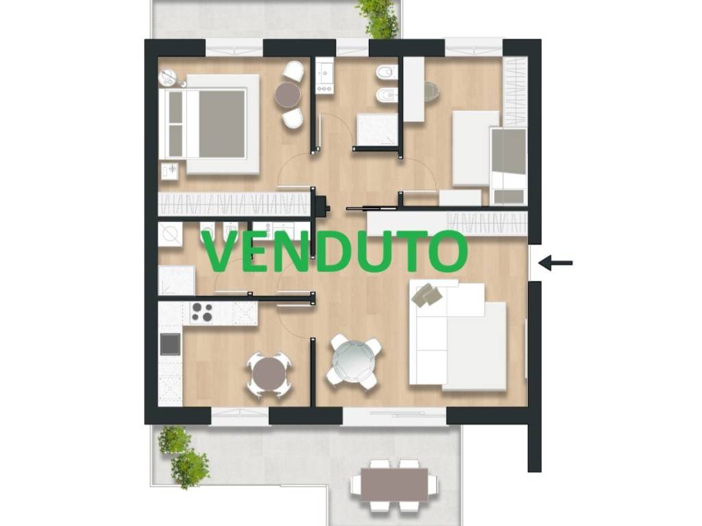 appartamento in vendita a Lissone