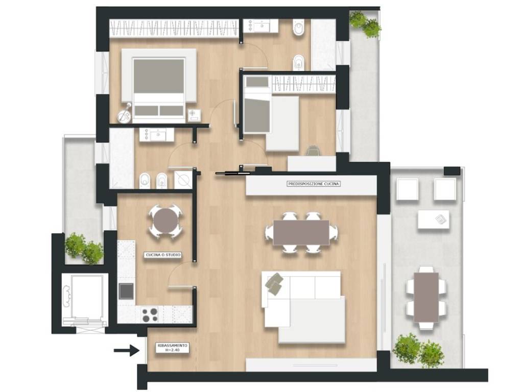 appartamento in vendita a Lissone