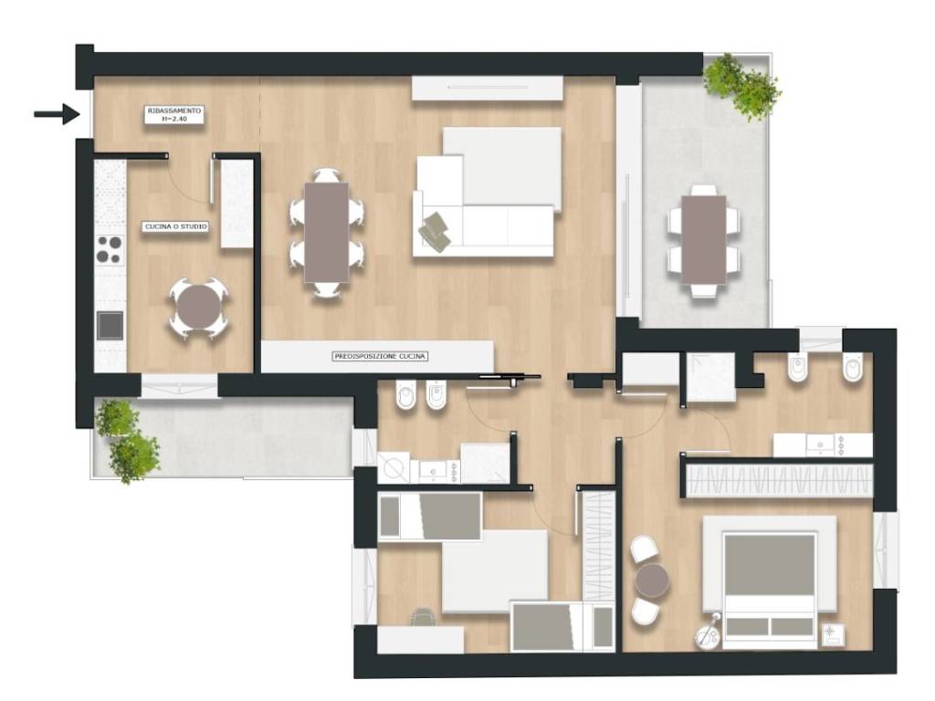 appartamento in vendita a Lissone