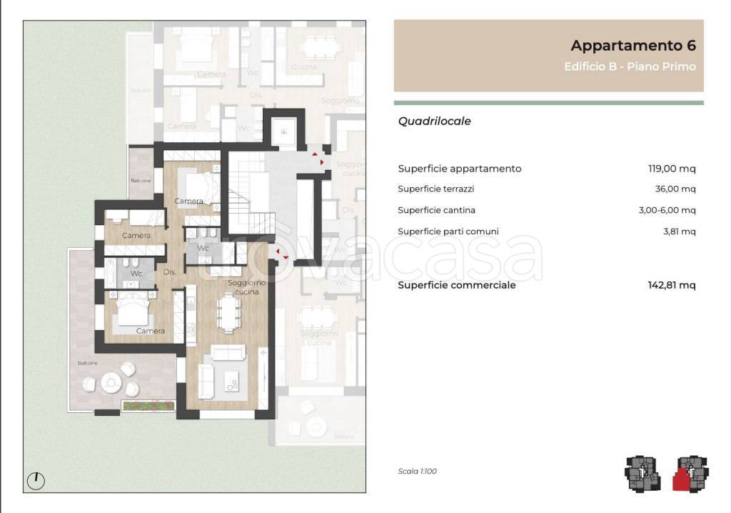 appartamento in vendita a Monza in zona Centro Storico