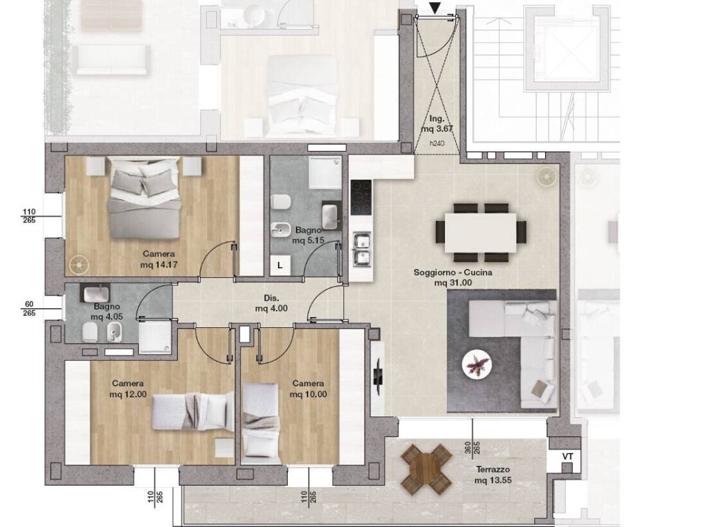 appartamento in vendita a Monza