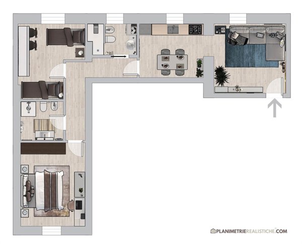 appartamento in vendita a Monza in zona Centro Storico