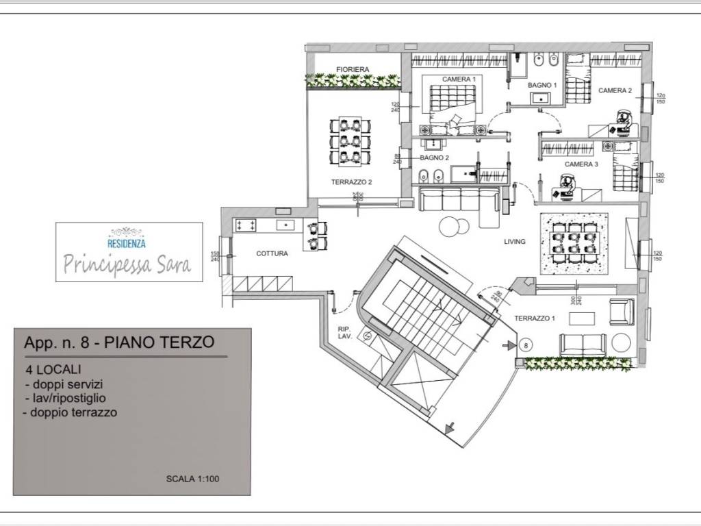 appartamento in vendita a Monza in zona Centro Storico