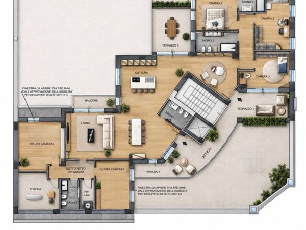 appartamento in vendita a Monza in zona Centro Storico