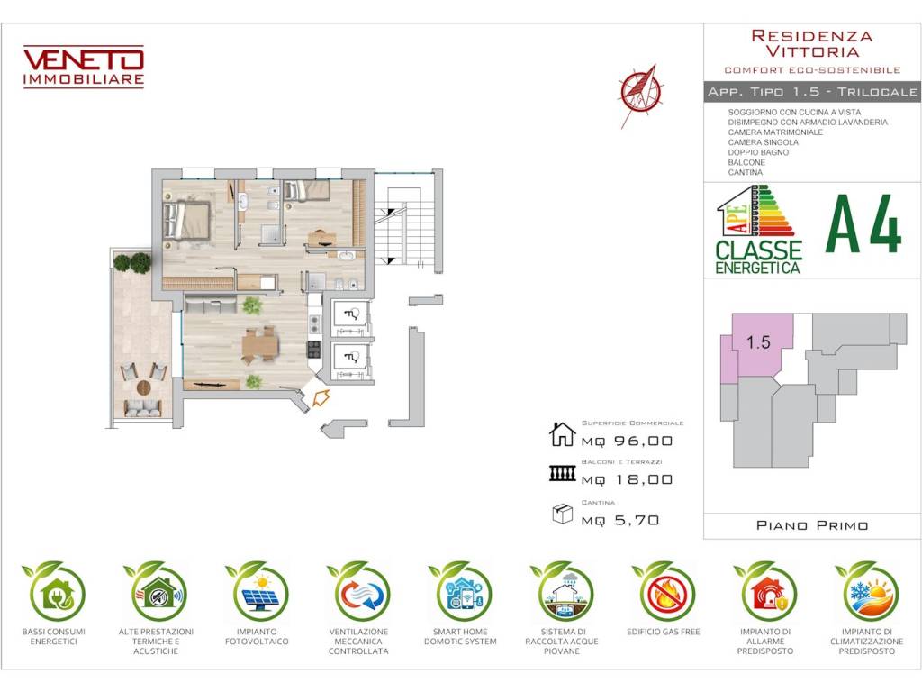 appartamento in vendita a Nova Milanese