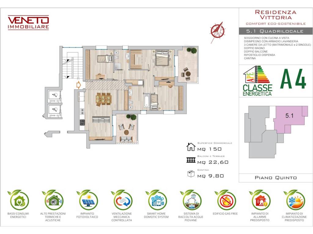 appartamento in vendita a Nova Milanese