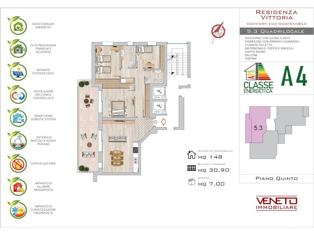 appartamento in vendita a Nova Milanese