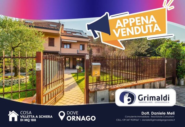 casa indipendente in vendita ad Ornago in zona Rossino